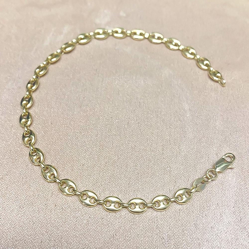  Marine mesh bracelet in 18kt yellow gold 20.5cm - LUSSO ITALIANO