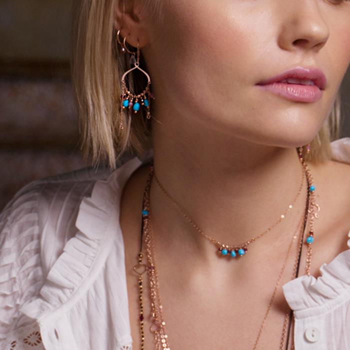  Orecchino turchese pendente Maman et Sophie ORTUR1A - MAMAN ET SOPHIE