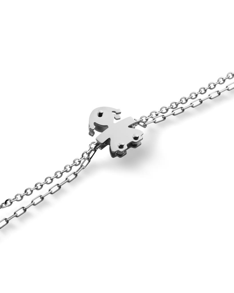 Bracciale leBebe LBB524 Classici bimba oro bianco diamante 0,005ct - LE BEBE