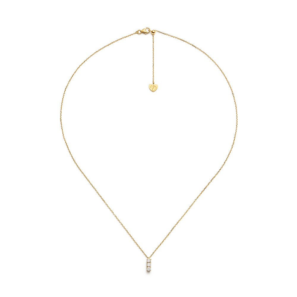 Girocollo trilogy oro giallo griff cuore 0,25 ct - PER DIRTI CHE