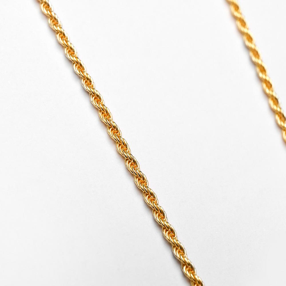 Rope necklace 040 shiny yellow gold plated silver Nove25 - NOVE25
