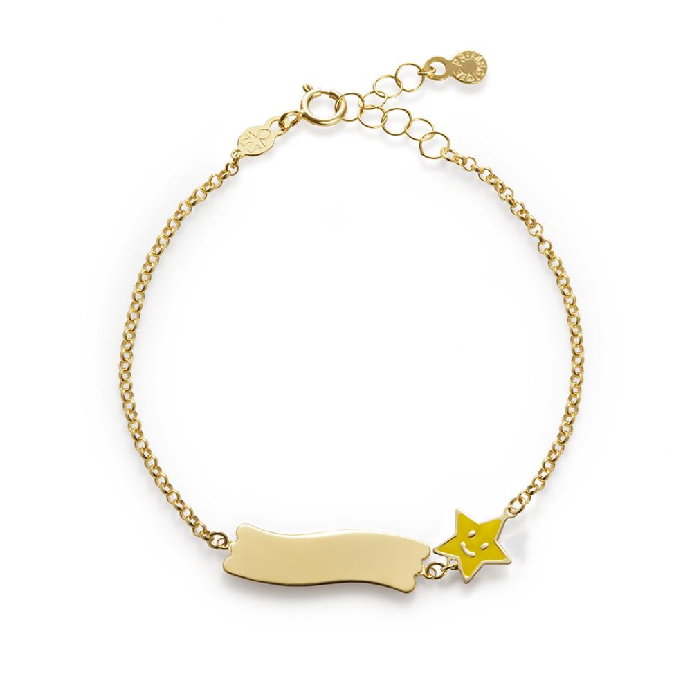 LeBebe PMG028-B Fortuna Stella yellow gold plate bracelet - LE BEBE