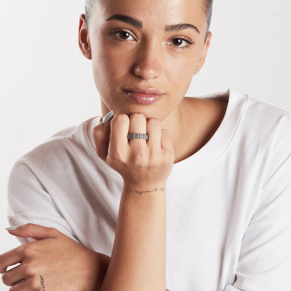 Anello Nove25 Fede Gotica Promesa in argento - NOVE25