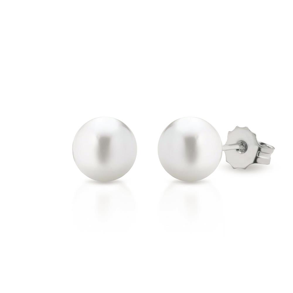 Stud earrings fresh water cultured pearl 4,5-5 mm - LELUNE