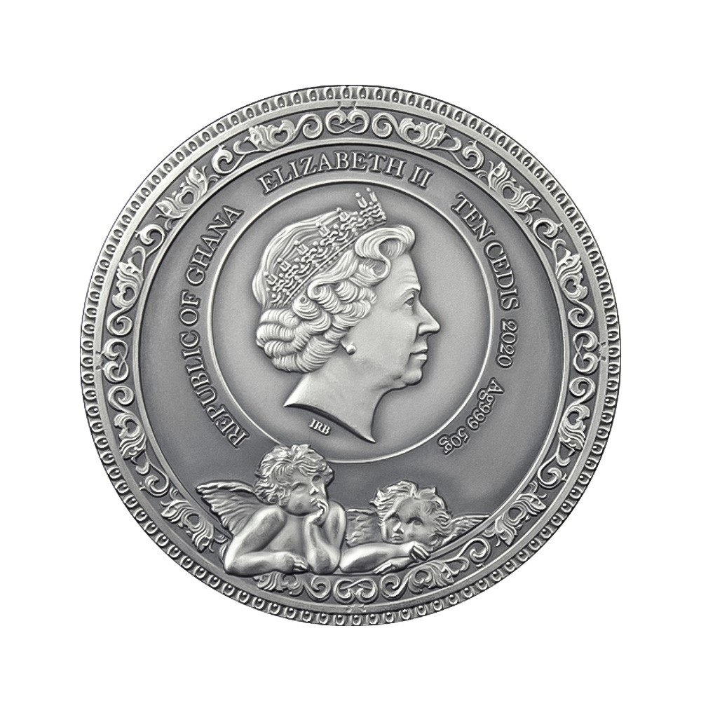 Madonna della Seggiola 10 Cedis Silver 2020 Ghana - MINT XXI