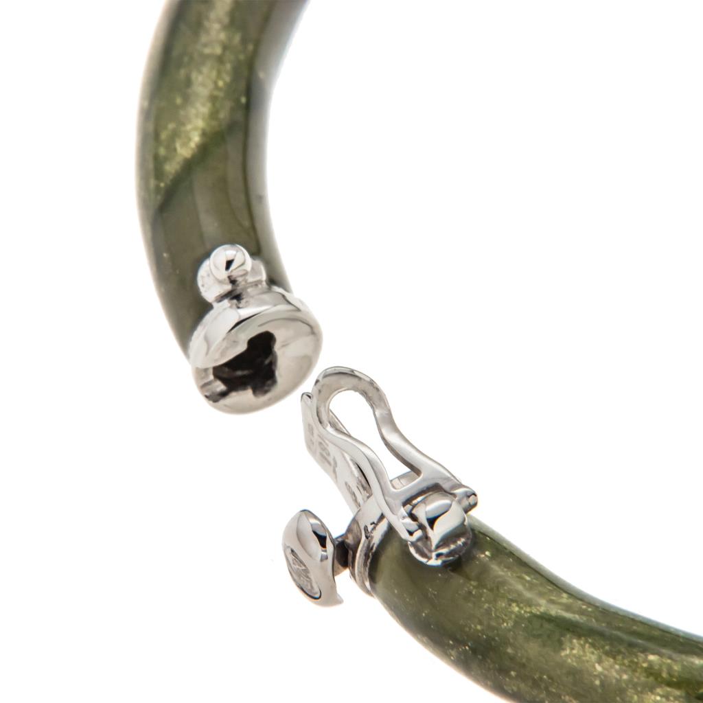  Gold and silver enamel bracelet with diamonds decoration 0.04 ct - LA NOUVELLE BAGUE