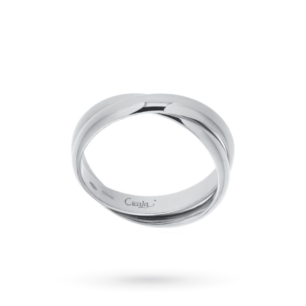 Anello composto da due fedi d