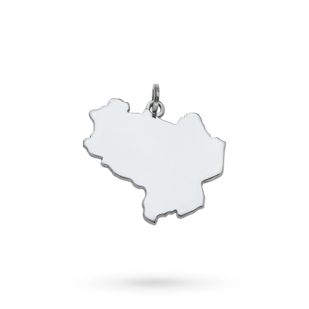 Basilicata region pendant in 925 silver with diamond - CICALA
