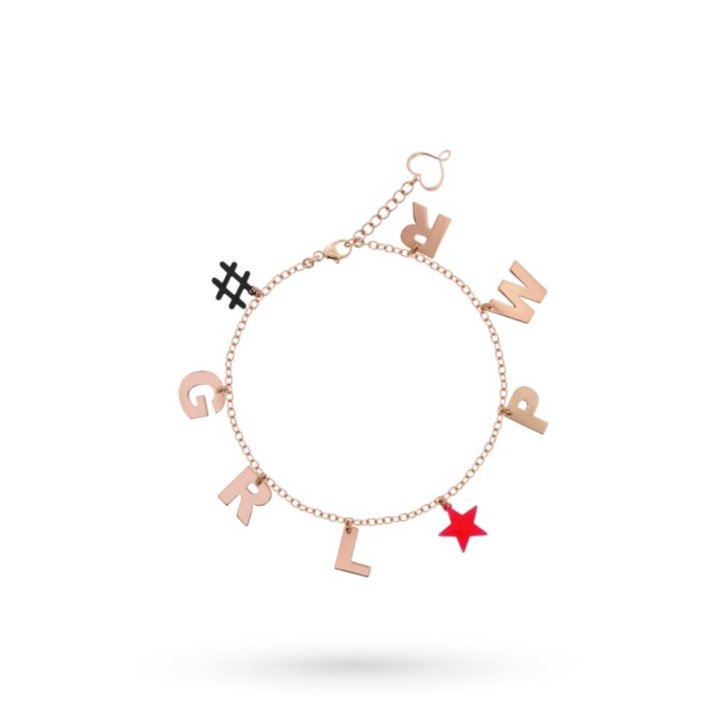 Bracciale MAMAN ET SOPHIE br000gp Girl Power in argento - MAMAN ET SOPHIE