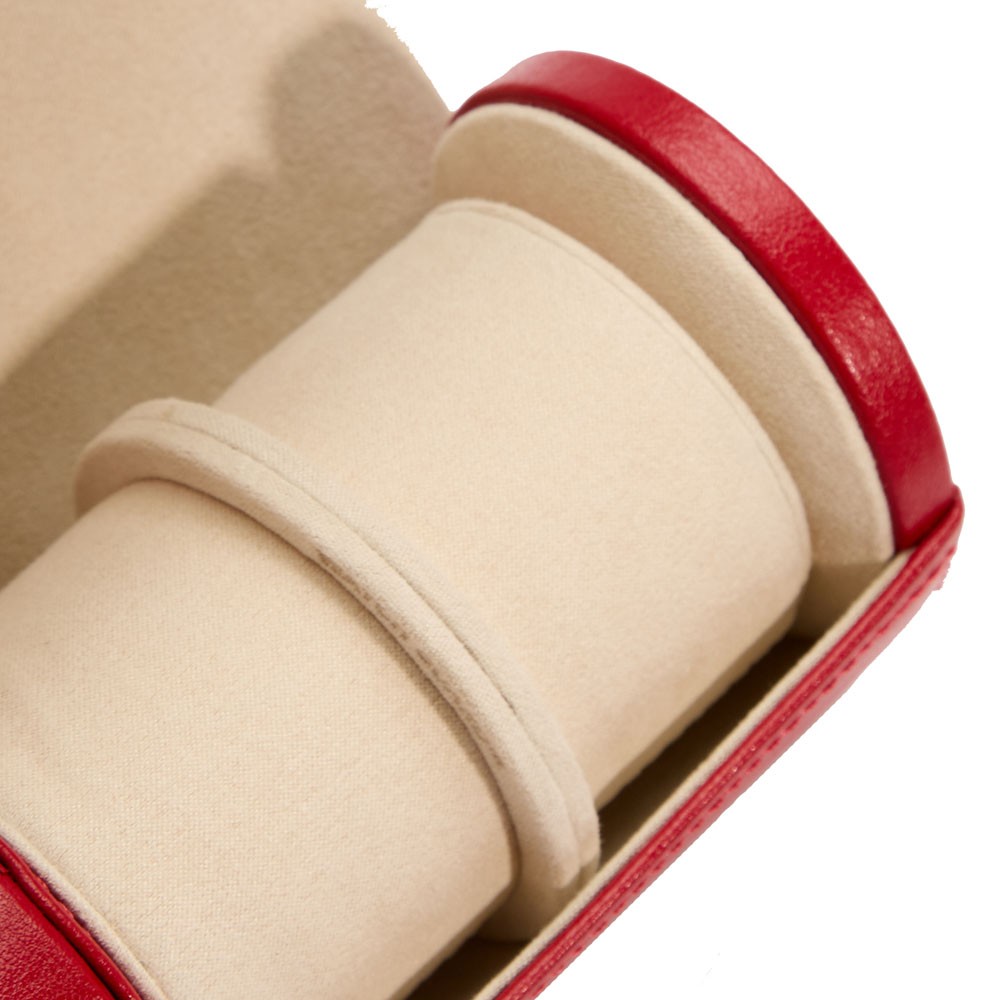  Rotolo doppio per orologi con custodia per gioielli - Rosso - WOLF