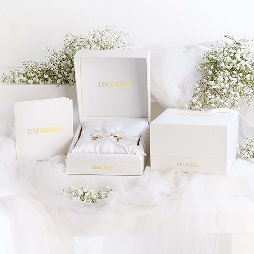  Wedding Box ring pillow and anniversary album Unoaerre - UNOAERRE
