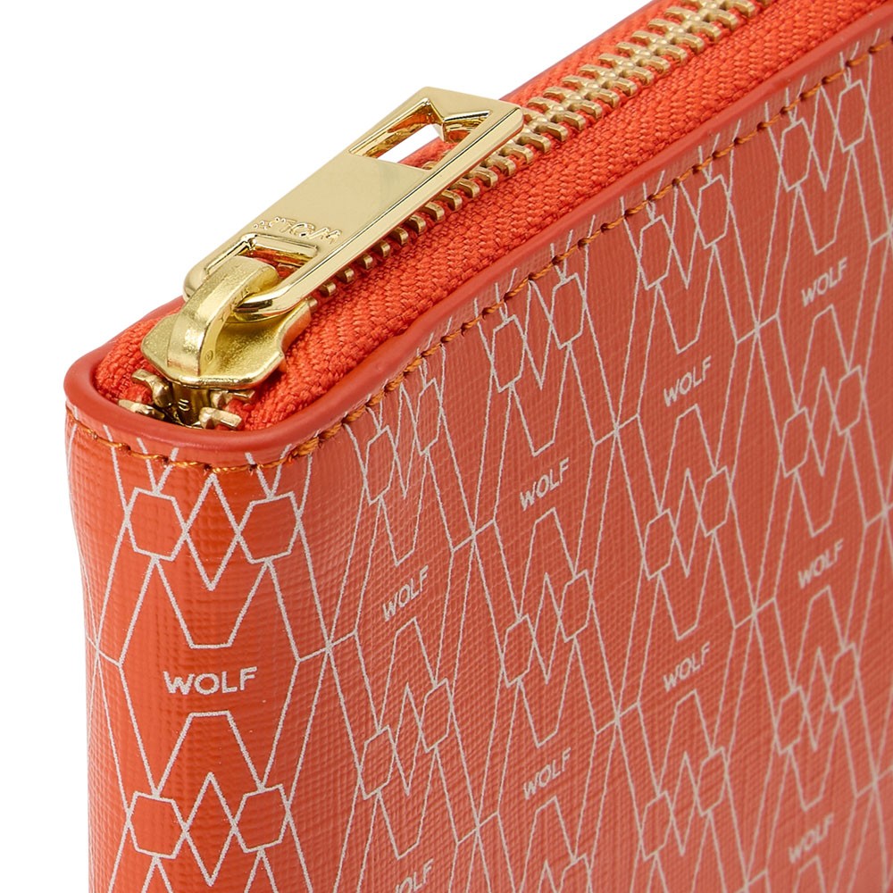  Wolf Zip Wallet - Orange - WOLF