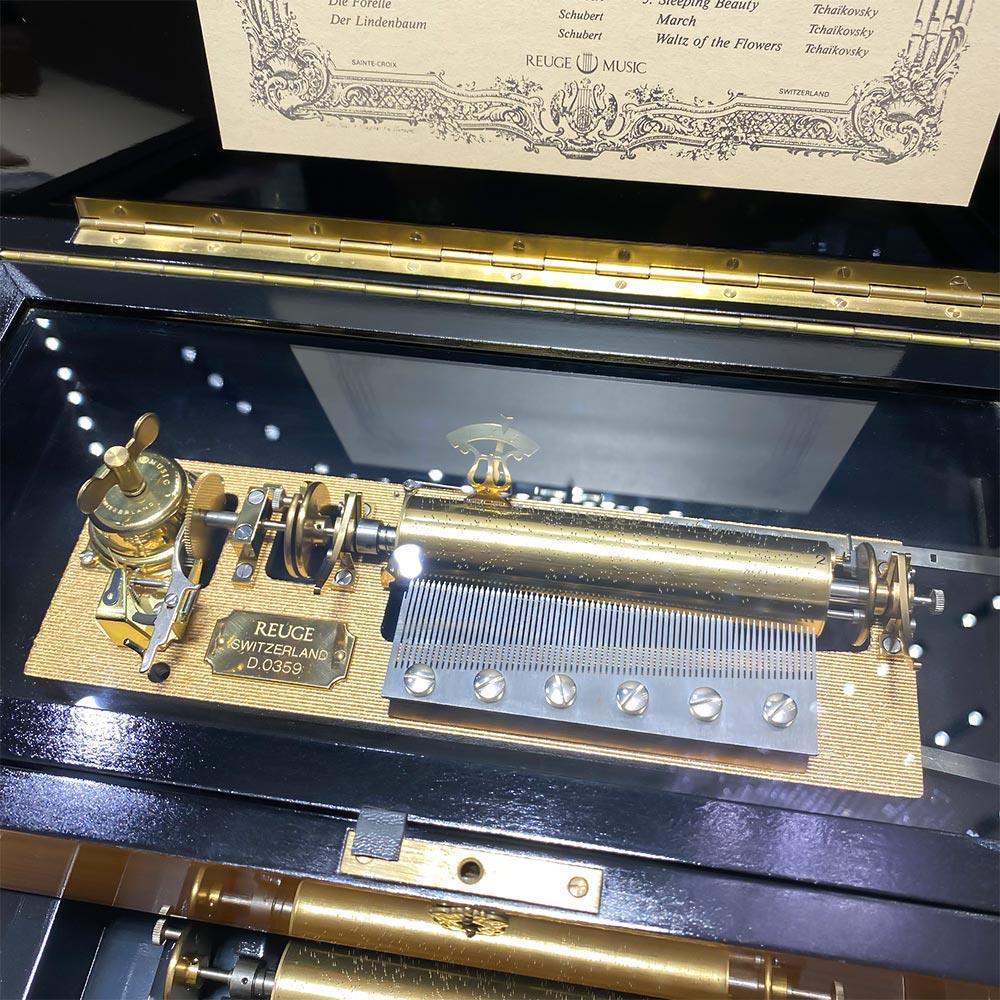  Carillon legno Reuge Music 5 rulli 15 melodie - REUGE MUSIC