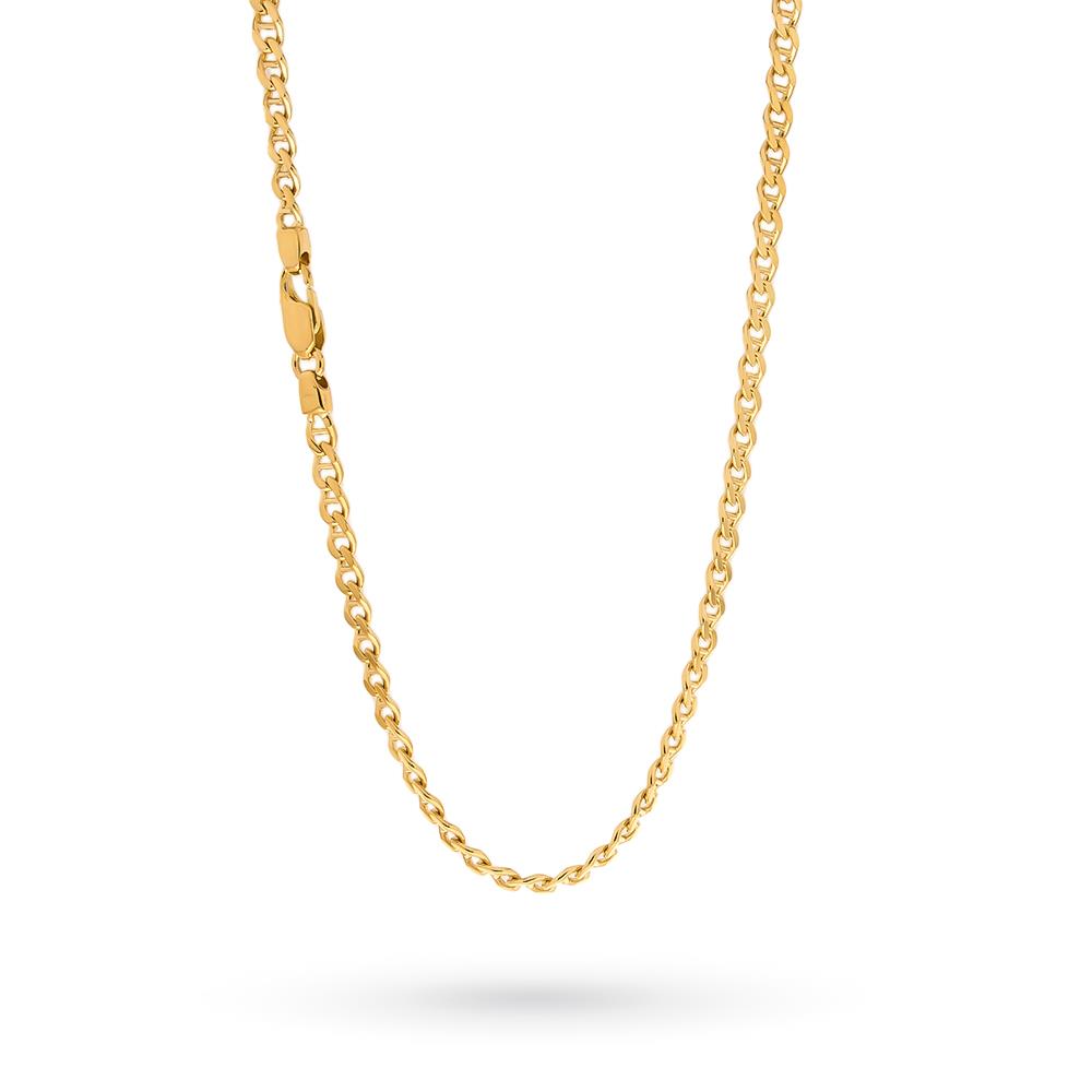 18kt yellow gold filled sleeper link chain 50cm - LUSSO ITALIANO