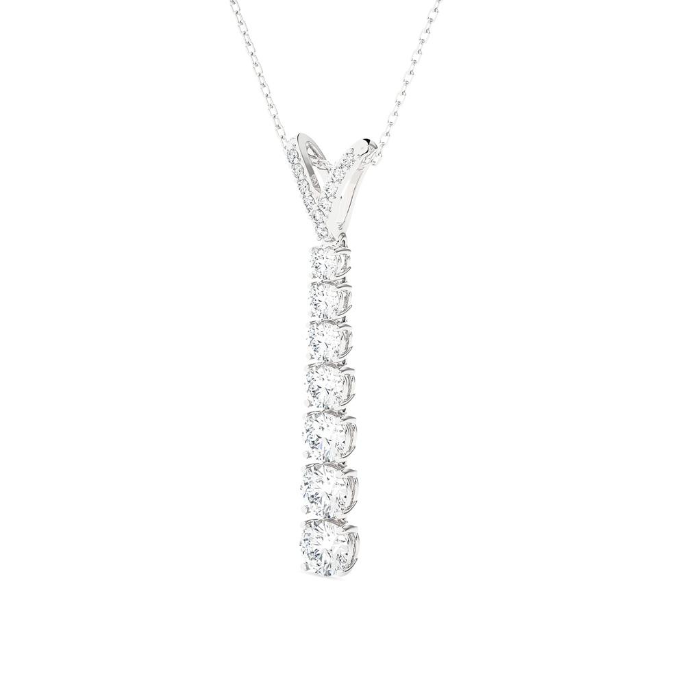  Girocollo oro bianco con diamanti 1,17 Carati Lab-Grown - AMA