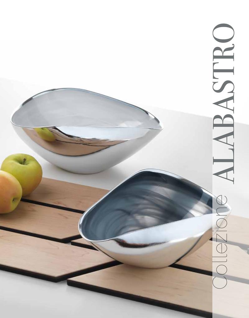  Ciotola Dogale Alabastro grigio argento Ø 30x19cm h 12cm - DOGALE