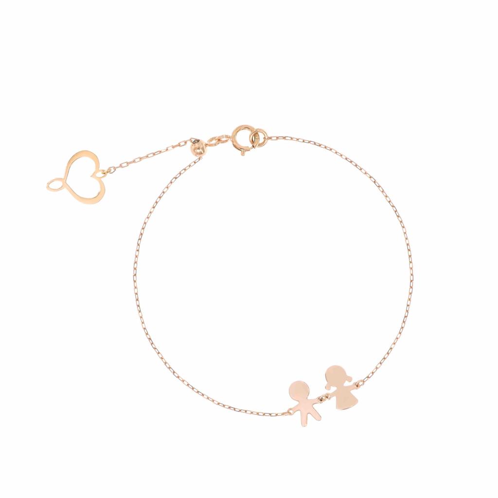 Tuscany Silver Bracciale Bimbo Donna In Argento Sterling 925 - Con Cuore E Targhetta Estendibile, Regalo In Confezione