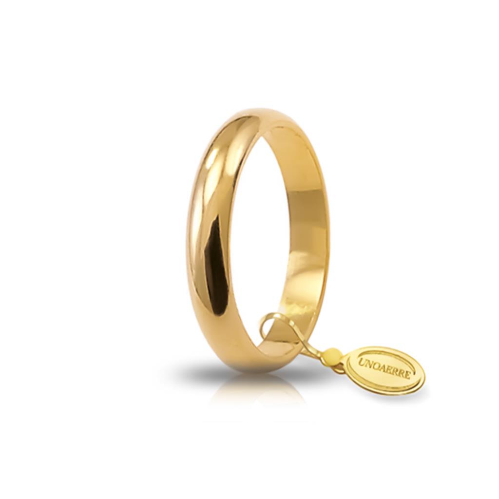 Classic wedding ring yellow gold 5 grams - UNOAERRE