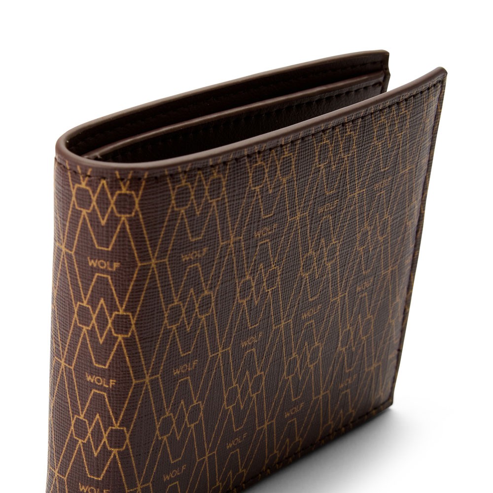  Wolf Billfold and Coin Wallet - Brown - WOLF