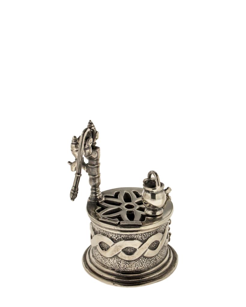 Pozzo soprammobile in argento brunito - LUSSO ITALIANO