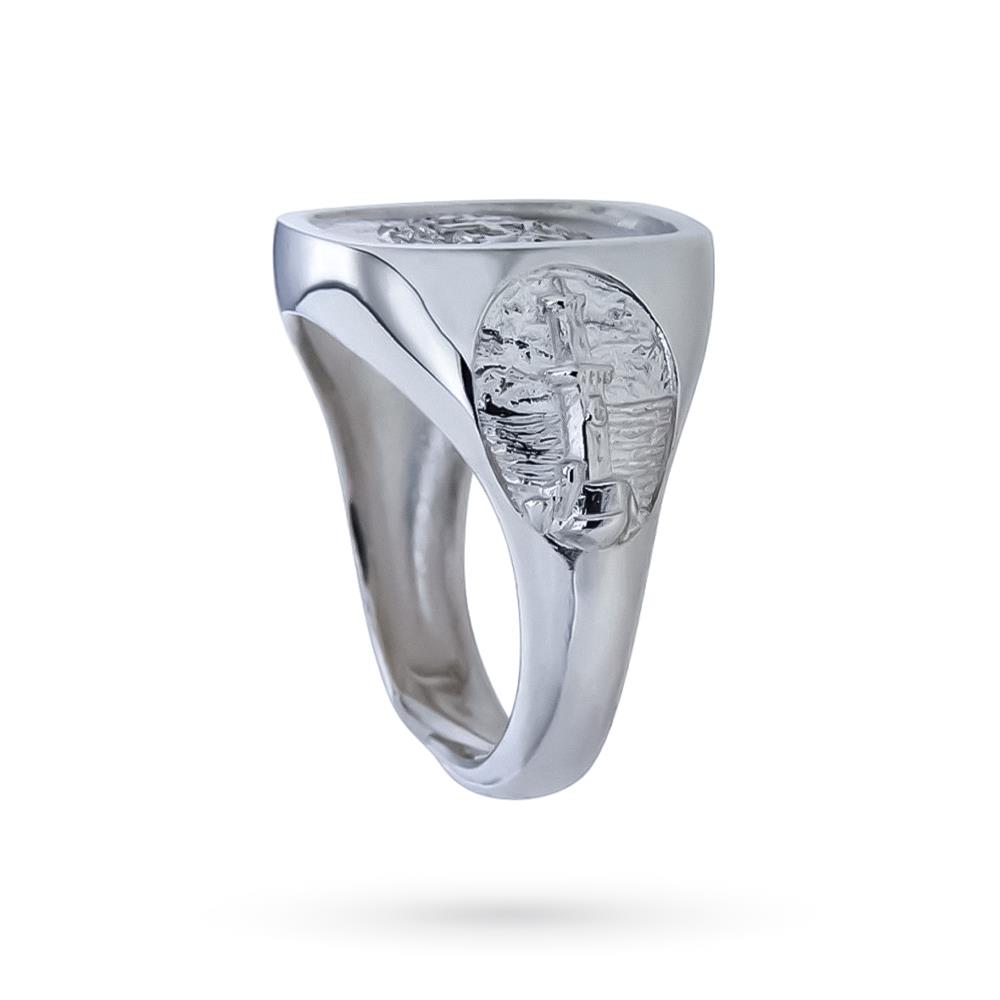  Anello Stemma Genova argento 925 misura 14-20 - CICALA