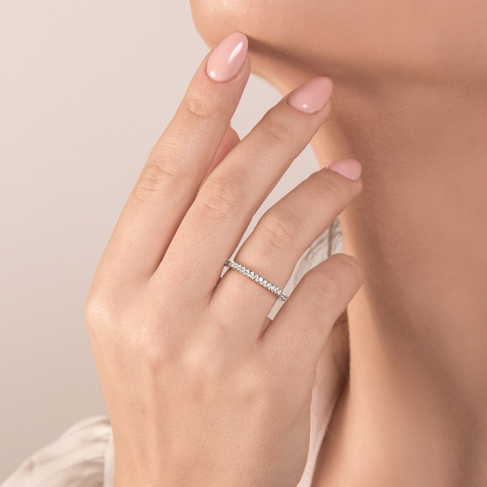  Anello eternity oro bianco e diamanti ~0,41ct Mirco Visconti - MIRCO VISCONTI