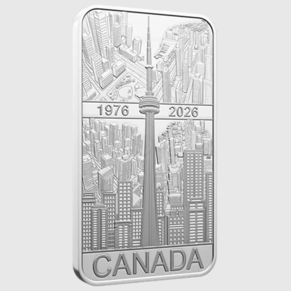  50th Anniversary of CN Tower Silver Coin - ROYAL CANADIAN MINT