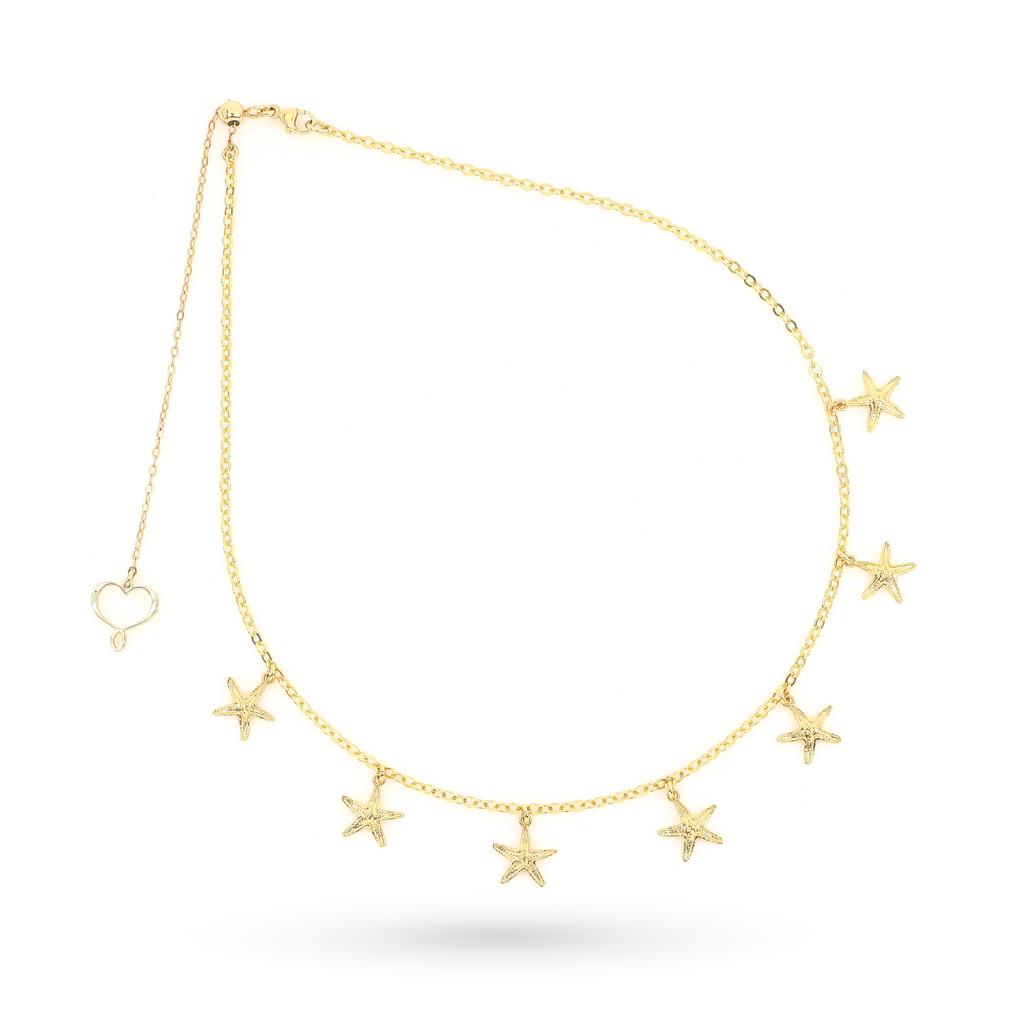 Maman et Sophie necklace in gilded silver 7 stars - MAMAN ET SOPHIE
