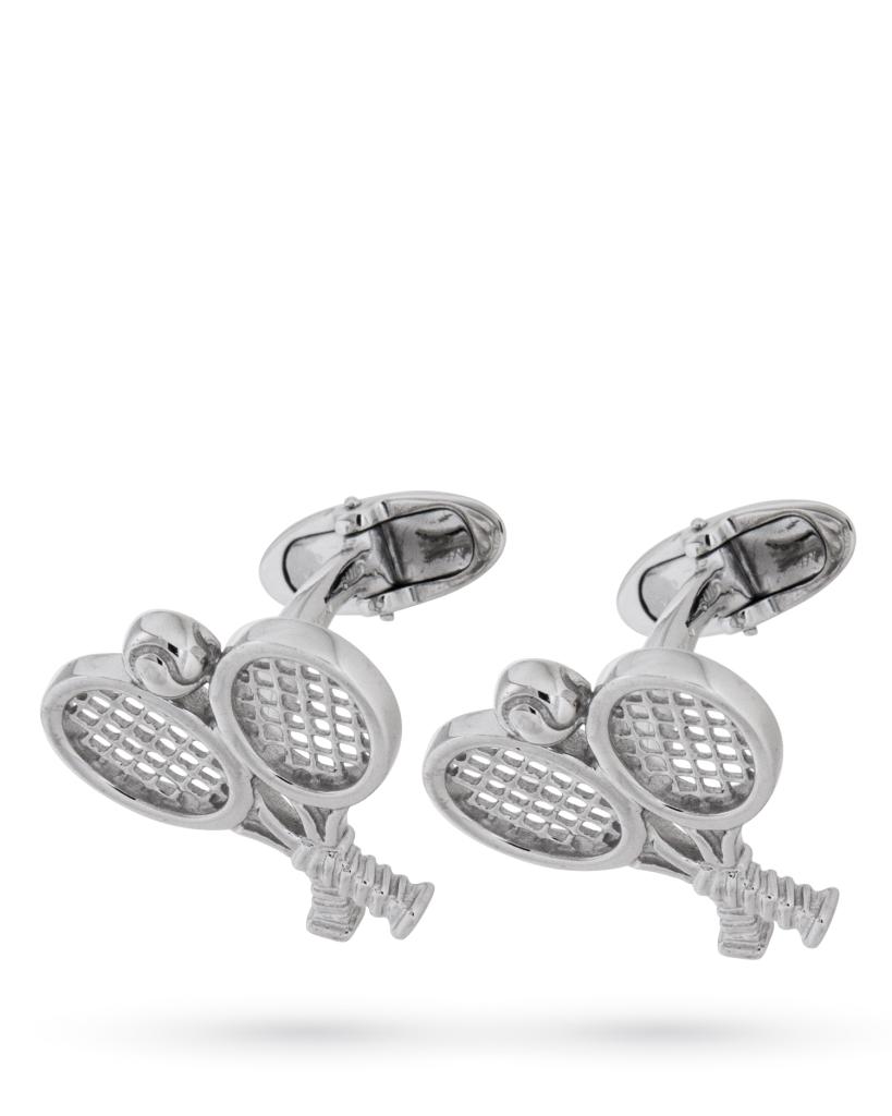 925 sterling silver cufflinks with tennis rackets and ball - LUSSO ITALIANO