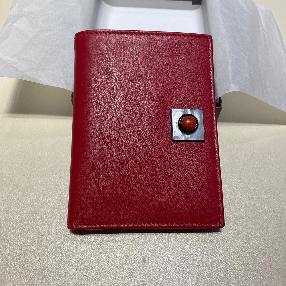  Portadocumenti pelle rossa madreperla onice corallo - ASCIONE