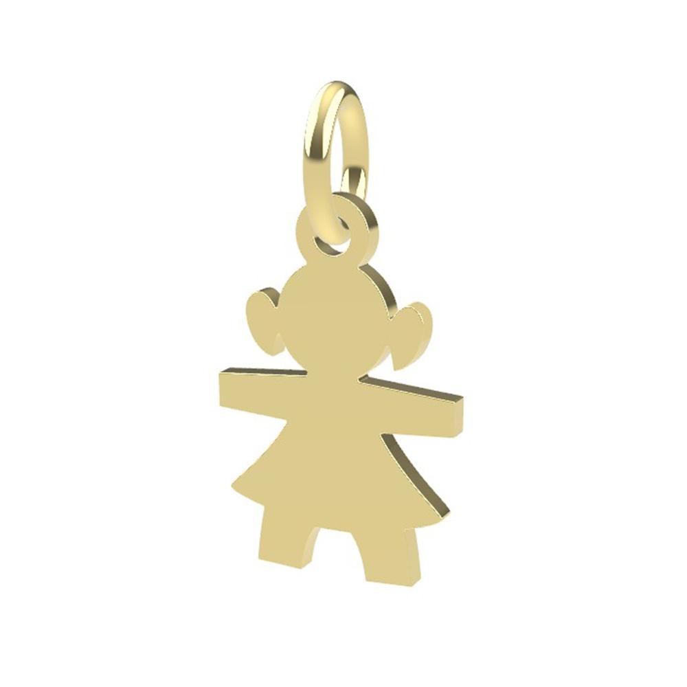 Ciondolo a forma di Bambina oro giallo 18kt Dedie - DEDIE