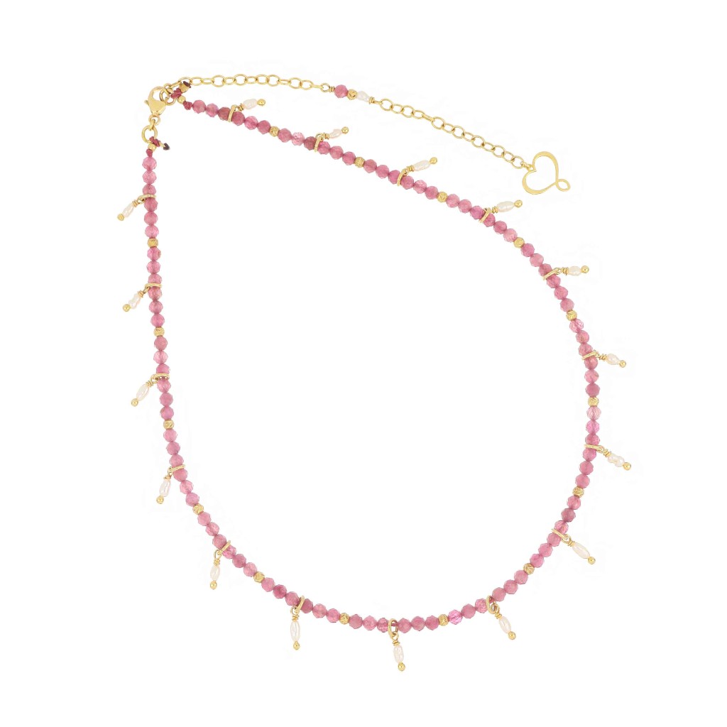 Girocollo Maman et Sophie GCISF2TOPE Pietre Argento 925 Dorato - MAMAN ET SOPHIE