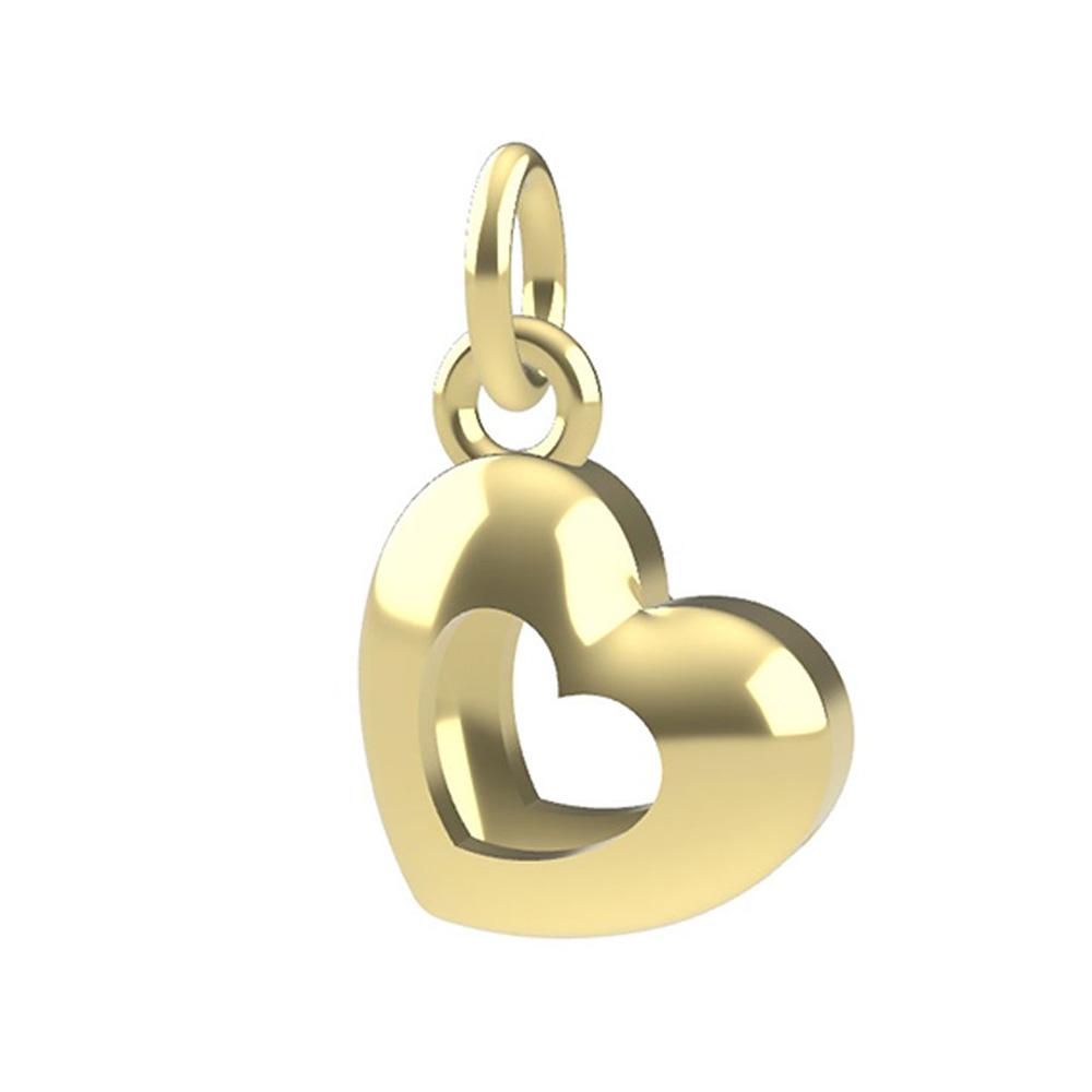 Ciondolo a forma di Cuore 3D oro giallo 18kt Dedie - DEDIE