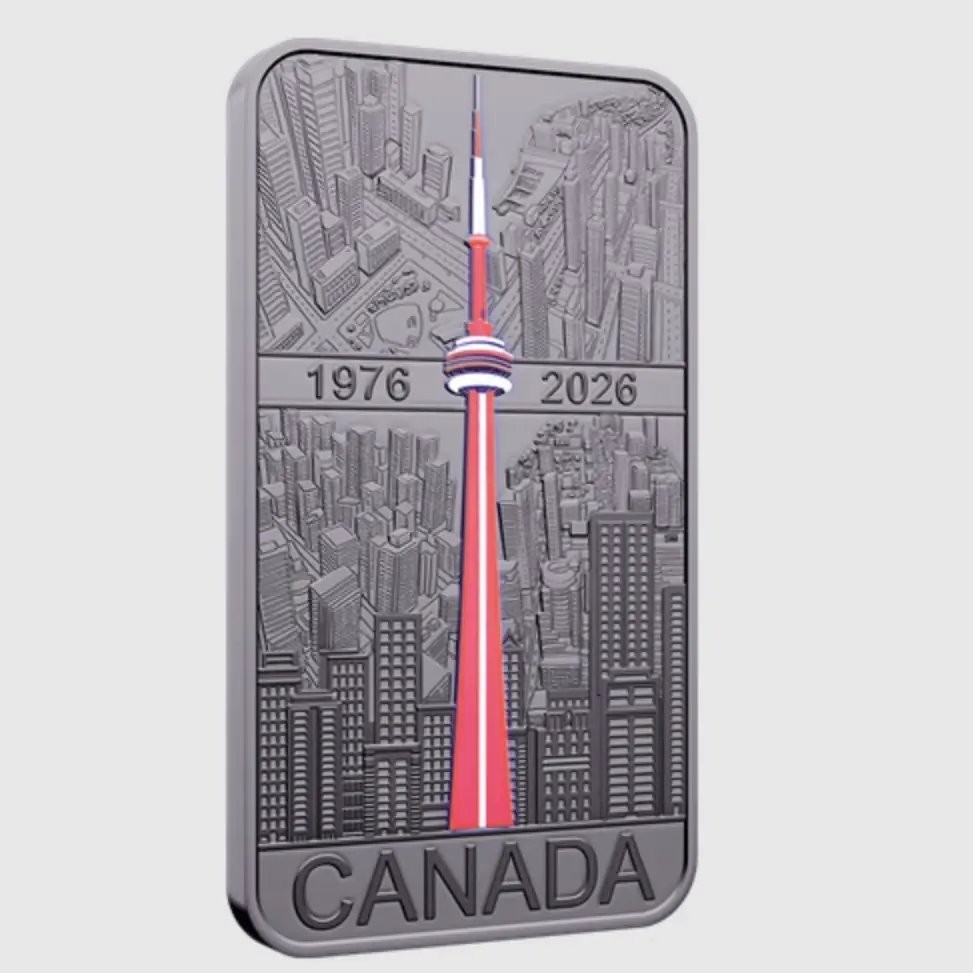  50th Anniversary of CN Tower Silver Coin - ROYAL CANADIAN MINT