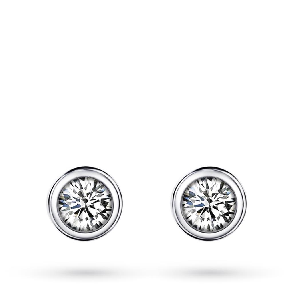 White gold stud earrings with 0.41ct G VS diamonds - MIRCO VISCONTI