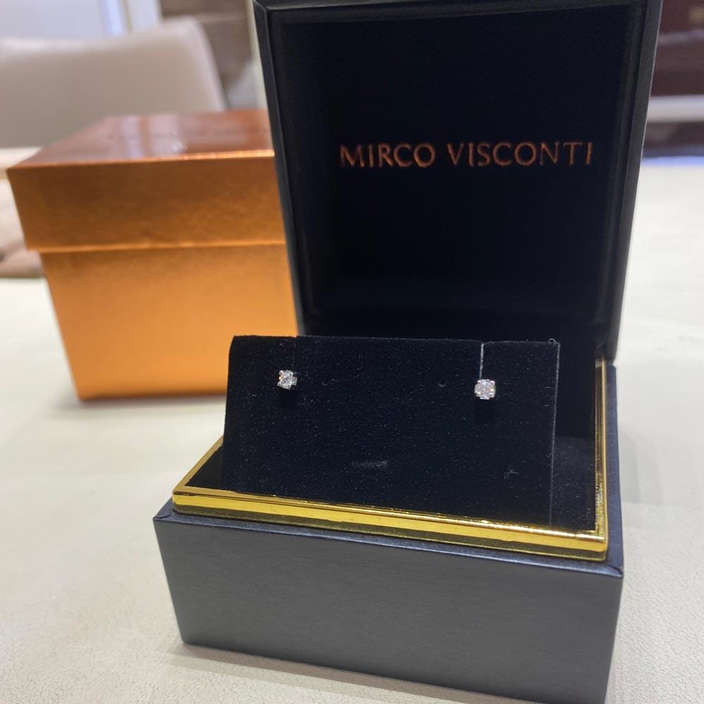  Orecchini diamante solitario 4 griff 0,11ct Mirco Visconti - MIRCO VISCONTI
