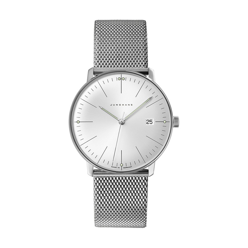 Junghans max bill Quarz 41-4463.46 Argento 38,0 mm - JUNGHANS