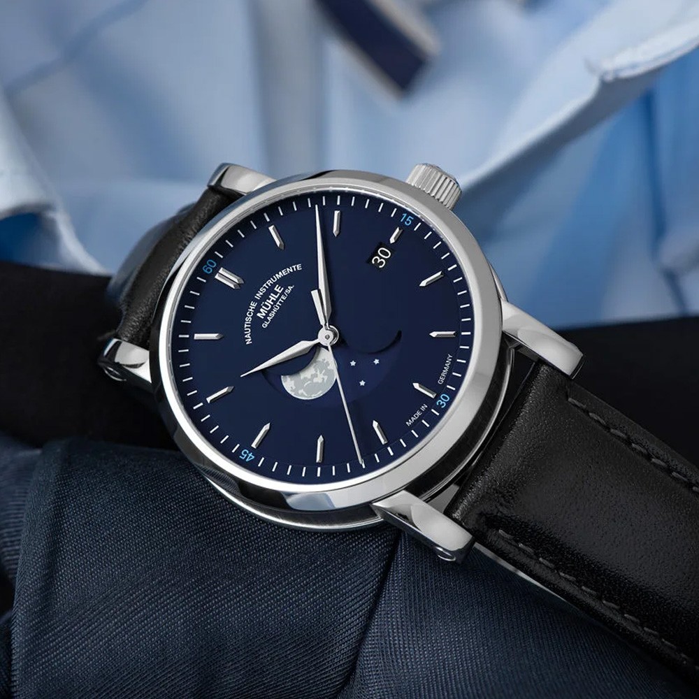  Muhle Glashutte Teutonia IV Bluemoon M1-44-62-LB 39 mm - MUHLE-GLASHUTTE