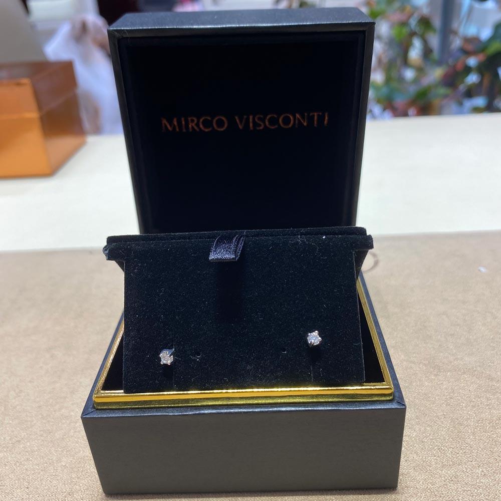  Orecchini diamante solitario 4 griff 0,08ct Mirco Visconti - MIRCO VISCONTI