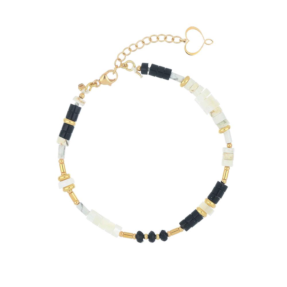 Bracciale Mia Africa Nero E Bianco - MAMAN ET SOPHIE