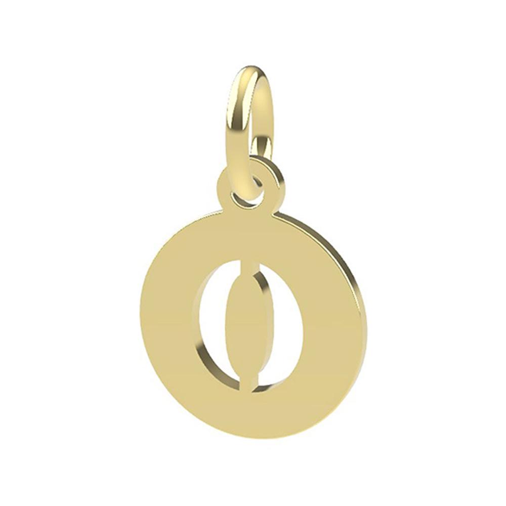 18kt yellow gold Number 0 pendant Dedie - DEDIE