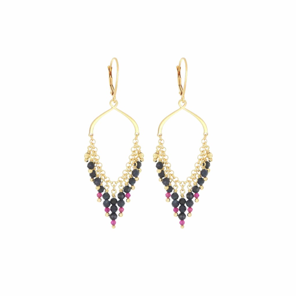 Orecchini Monachella Rubino, Zaffiro &amp; Smeraldo Maman et Sophie - MAMAN ET SOPHIE