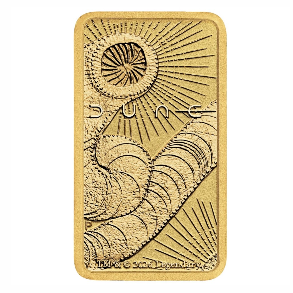 1g Dune Gold Bar - THE PERTH MINT