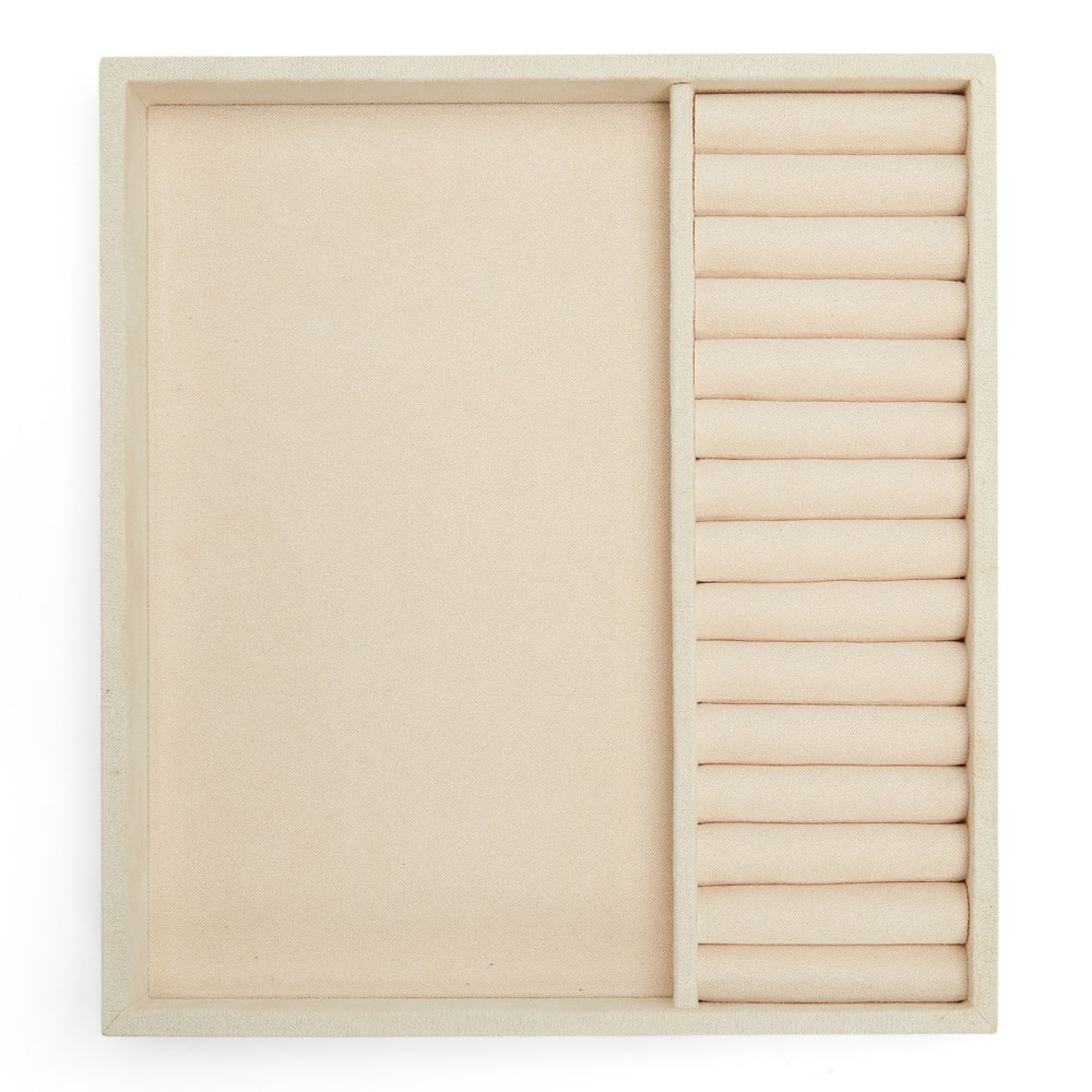  Inserto per vassoio multiscomparto per anelli - Beige - WOLF