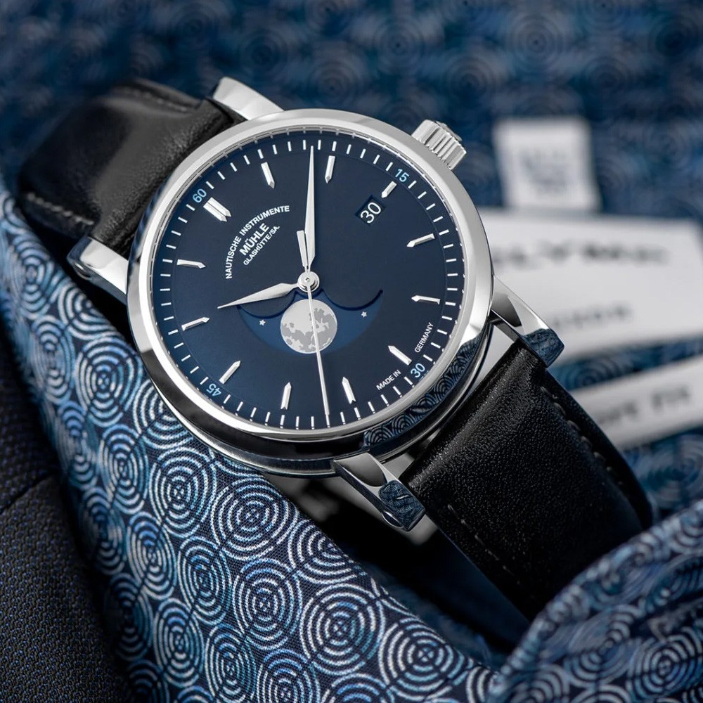  Muhle Glashutte Teutonia IV Bluemoon M1-44-62-LB 39 mm - MUHLE-GLASHUTTE