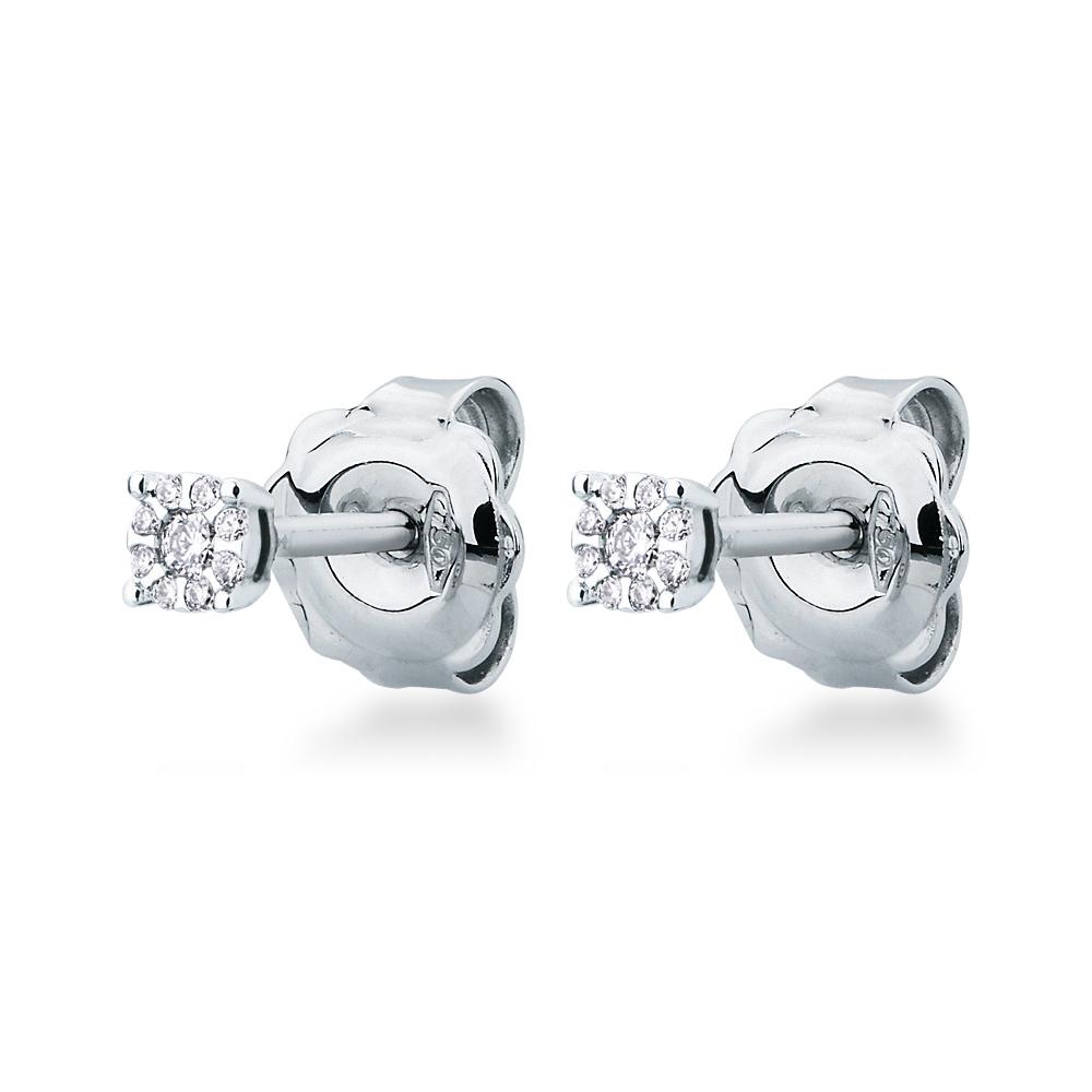  White gold multi-stone diamonds earrings 0,07 ct Mirco Visconti - MIRCO VISCONTI