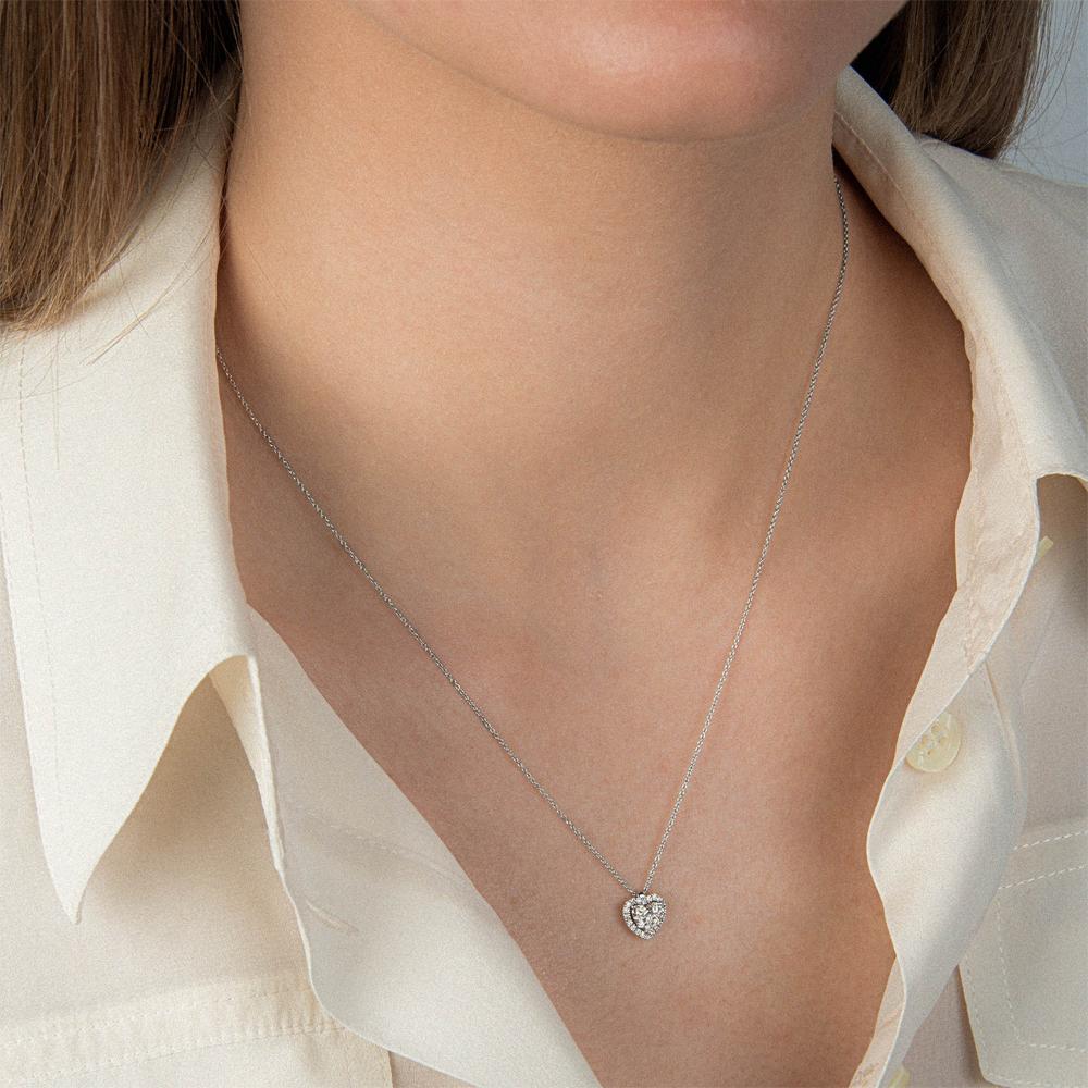 Girocollo oro bianco cuore diamanti 0,28ct Mirco Visconti - MIRCO VISCONTI