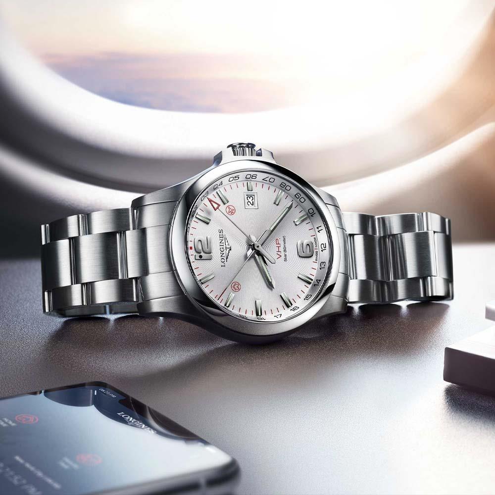  Longines Conquest VHP L3.718.4.76.6 quarzo 41,00 mm - LONGINES