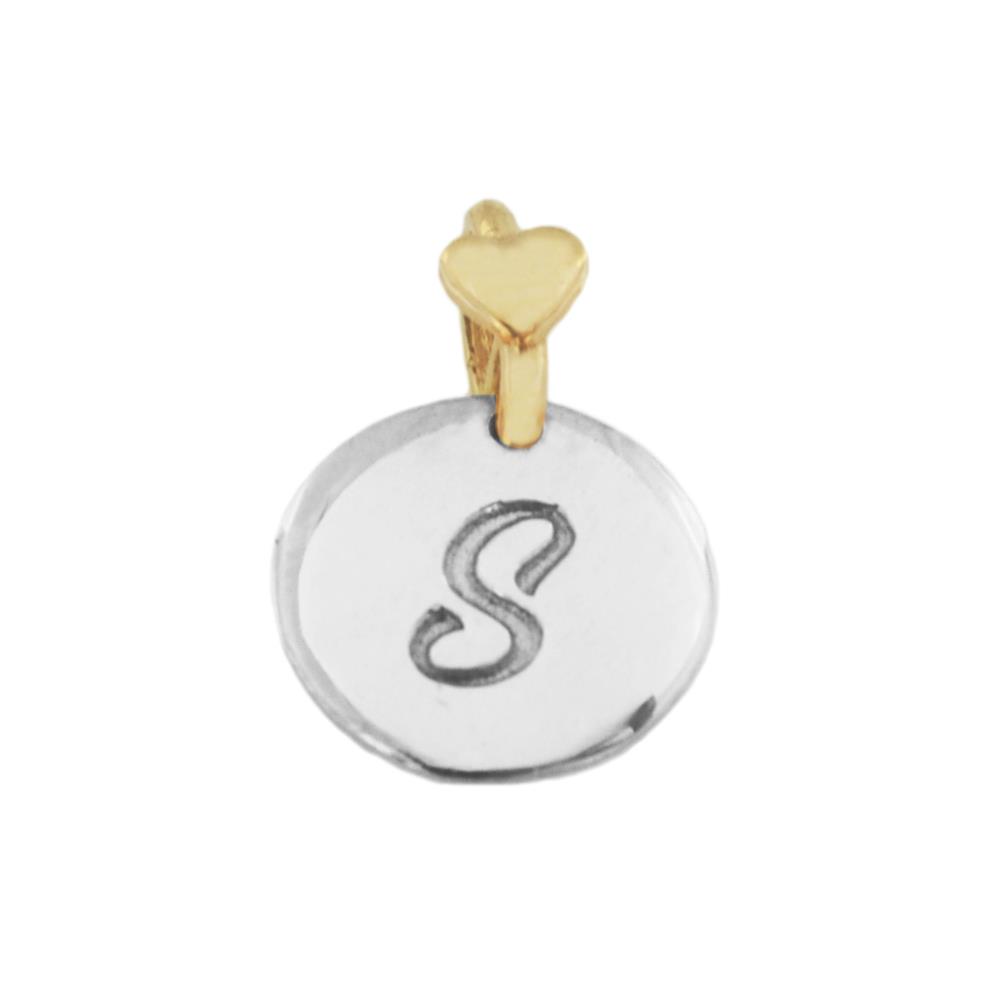 Letter S Dodo Mariani 925 Sterling Silver Pendant - DODO MARIANI