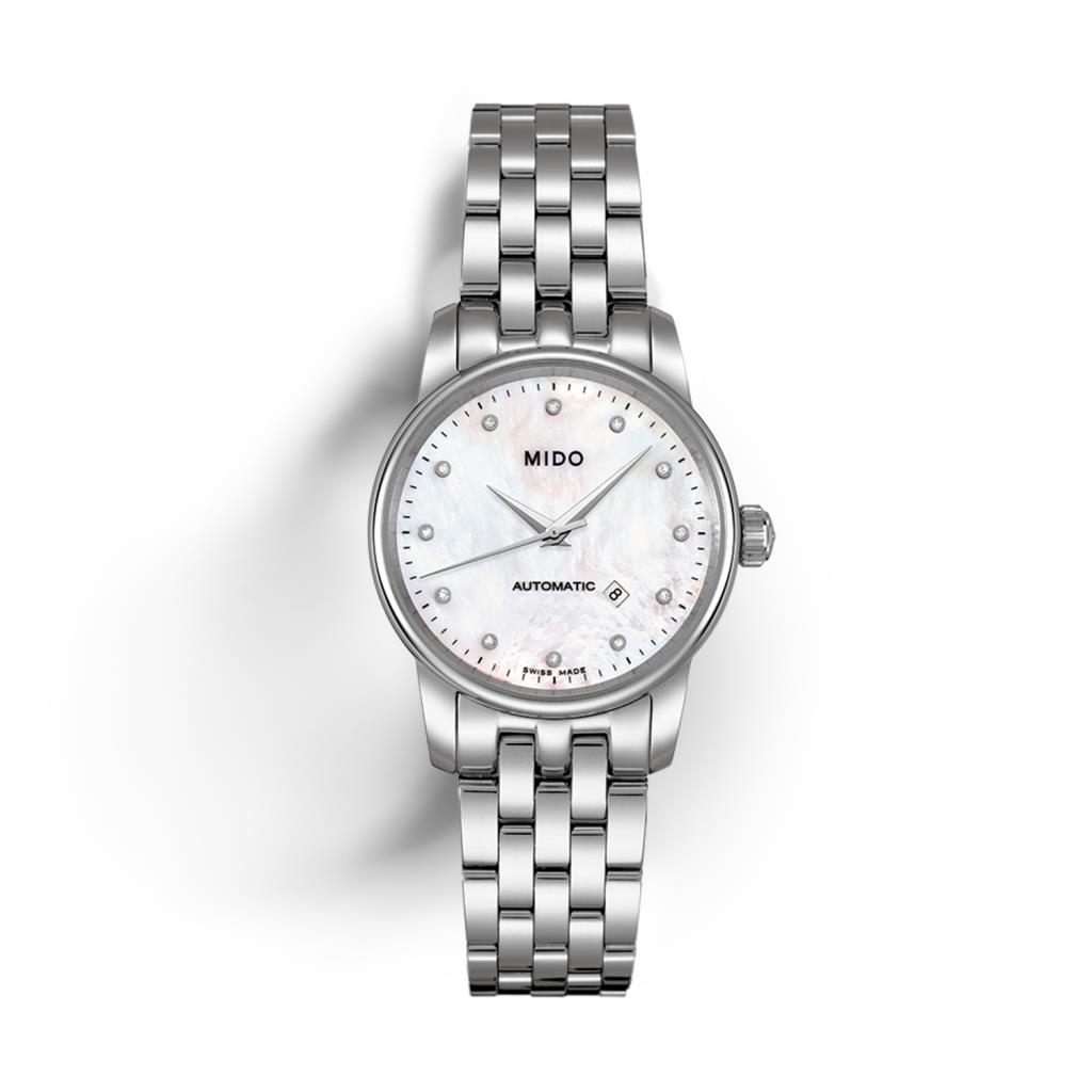 Mido Baroncelli watch with mother of pearl diamonds 29mm - MIDO